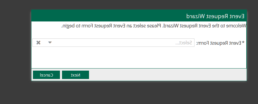 Event Request Wizard